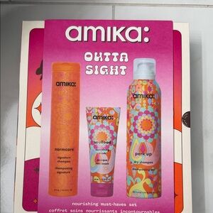 amika: Bright Orange & Pink Outta Sight Hair Care Set